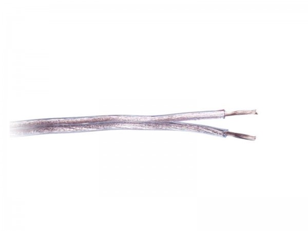 0,75 mm² Lautsprecherkabel Kabel transparent/rot