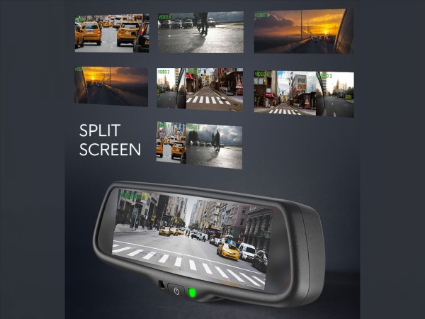 ACV Spiegelmonitor 7.2" 4x Video Eingang 1x AHD Splitscreen